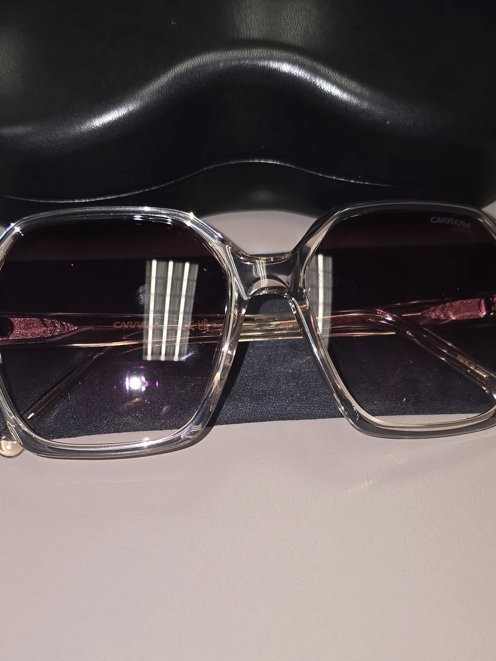 Carrera 3016/S 0FWM HA Nude Square Sunglasses NIB Case Cloth 55-17-140